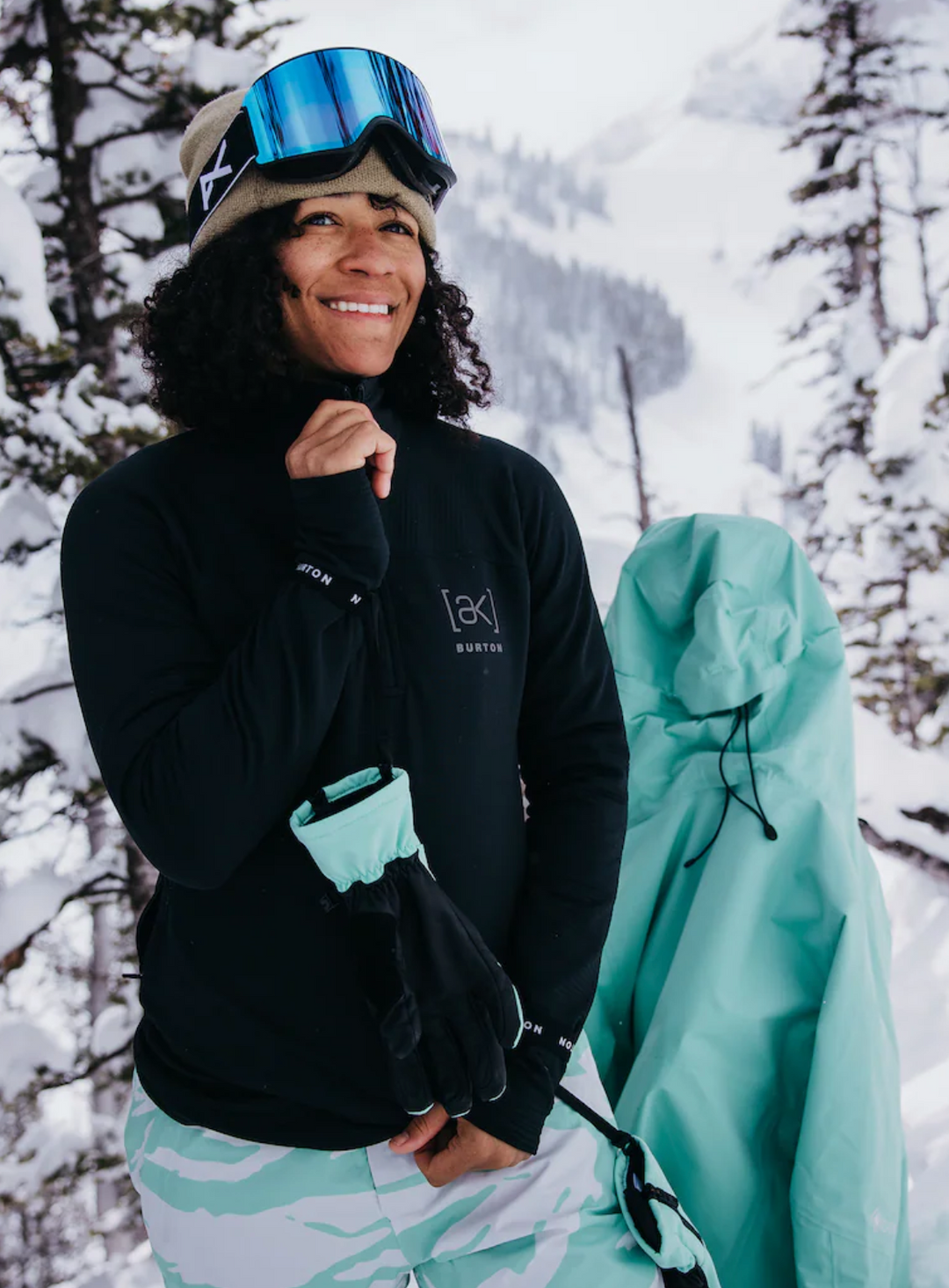 Burton Womens [AK] Helium Fleece Quarterzip