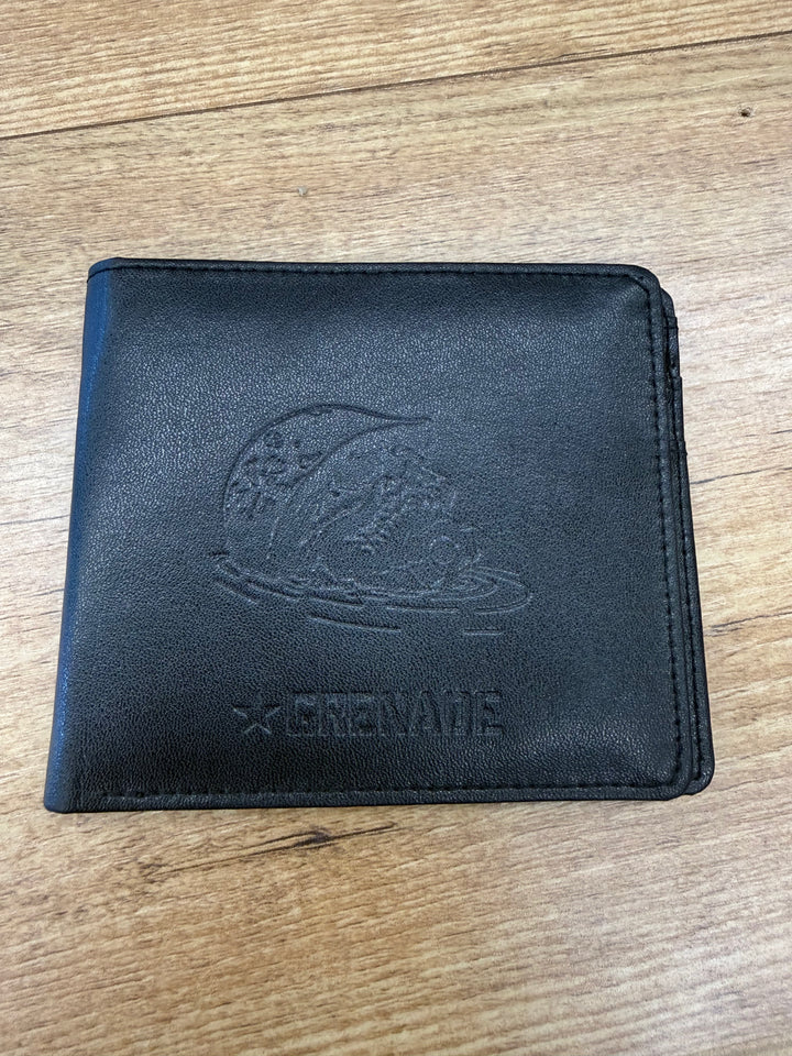 Grenade Wallet Black Leather