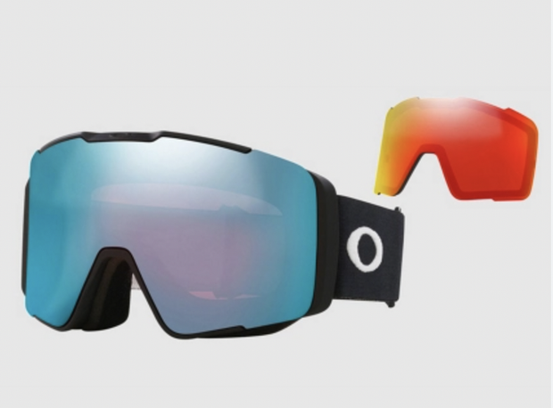 Oakley Line Miner Pro L Asian Fit Matte Black Goggles w/ Prizm Sapphire Iridium & Torch Iridium