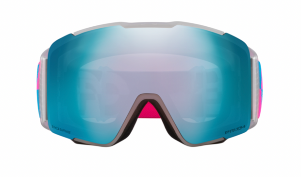 Oakley Line Miner Pro L Blue Pink Duality Goggles w/ Prizm Sapphire Iridium & Snow Iced Iridium
