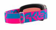 Oakley Line Miner Pro L Blue Pink Duality Goggles w/ Prizm Sapphire Iridium & Snow Iced Iridium