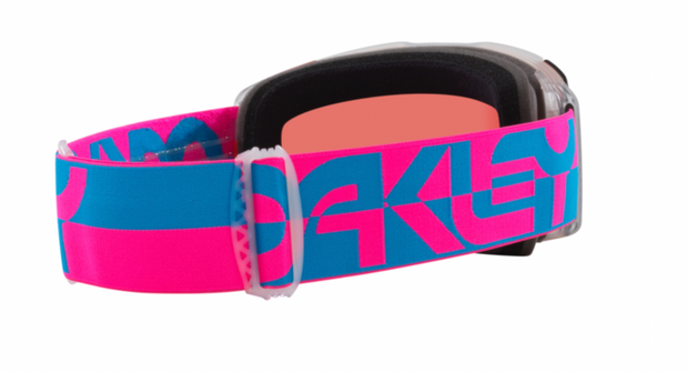 Oakley Line Miner Pro L Blue Pink Duality Goggles w/ Prizm Sapphire Iridium & Snow Iced Iridium