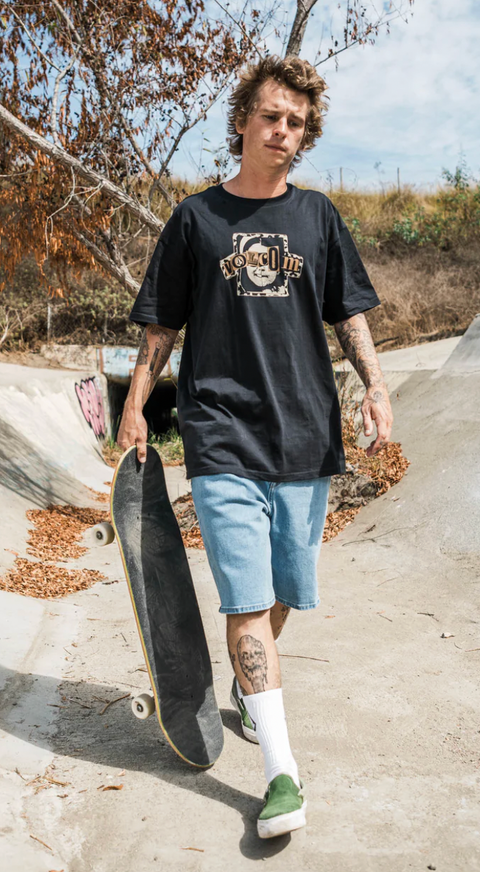 Volcom Mens Billow Denim Short