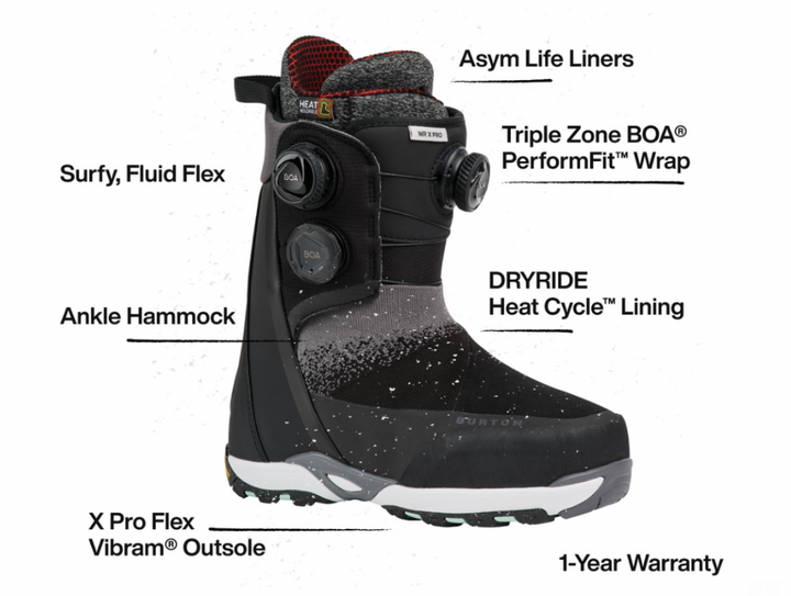 Burton Mens Waverange X Pro Wide Step On Snowboard Boots 2026