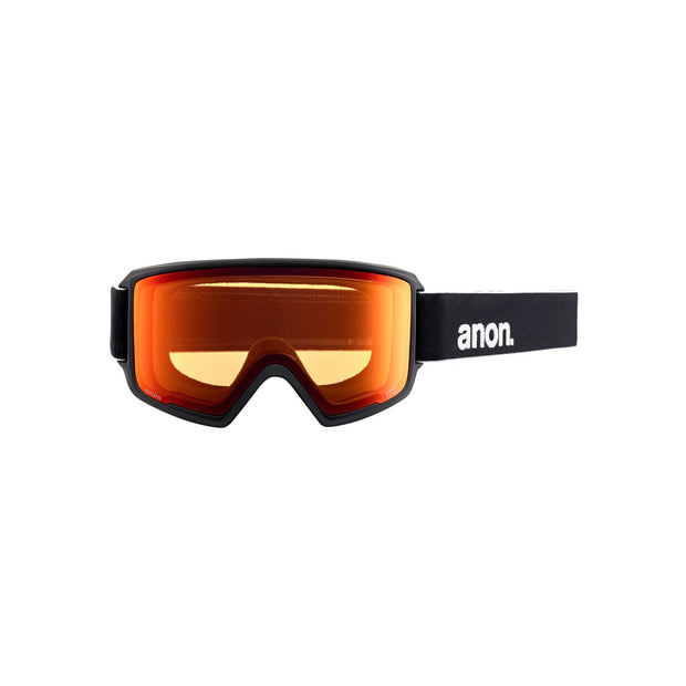 Anon M3 MFI Cylindrical Goggle Black w/ Perceive Sunny Red