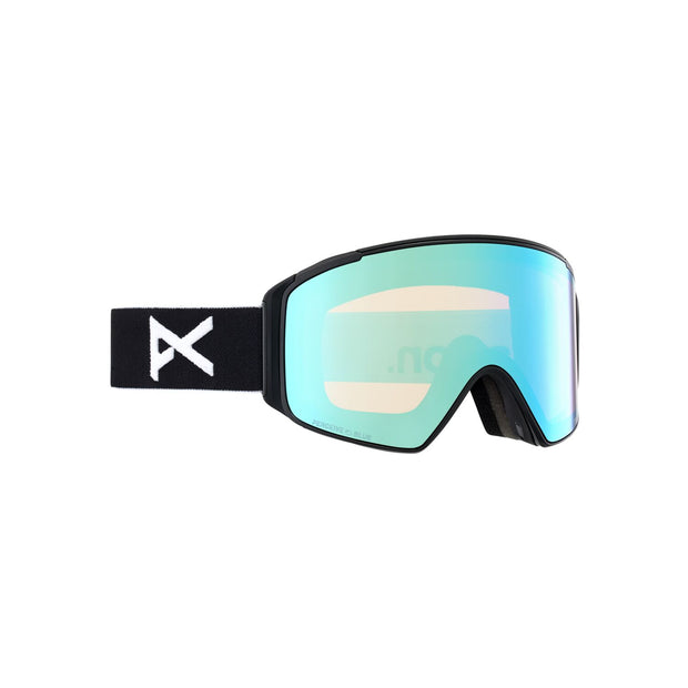 Anon M4S Cylindrical Goggle Black w/ Perceive Variable Blue