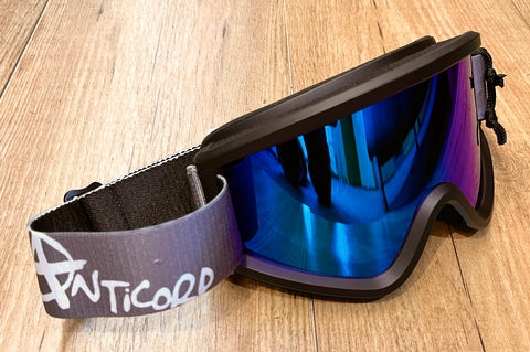 Anticorp Brumby Goggle - Black w/ Blue Mirror