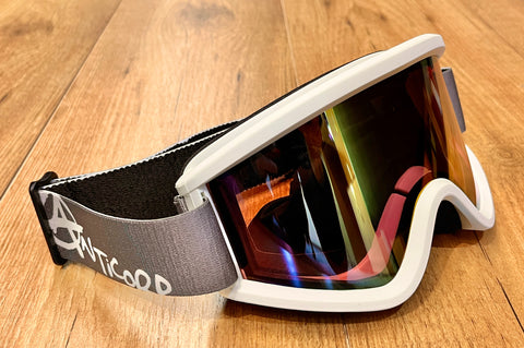 Anticorp Brumby Goggle - White w/ Pink Mirror