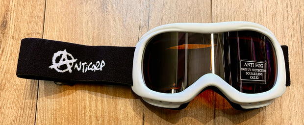 Anticorp Infant Goggle - White w/ Silver Amber