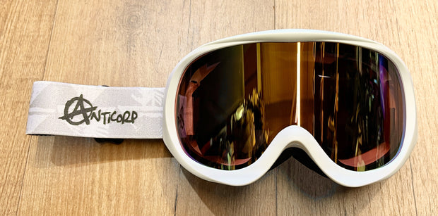 Anticorp Ladies OTG Goggle - White w/ Pink Mirror