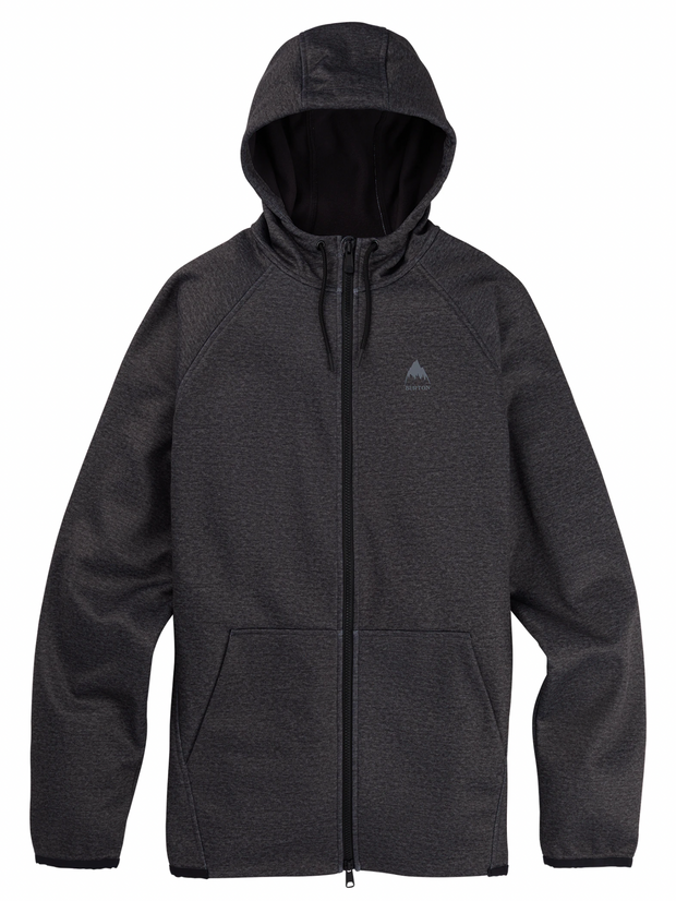 Burton Mens Crown Weatherproof Fullzip Fleece Hoodie