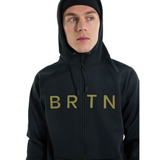 Burton Mens Crown Weatherproof Fullzip Fleece Hoodie