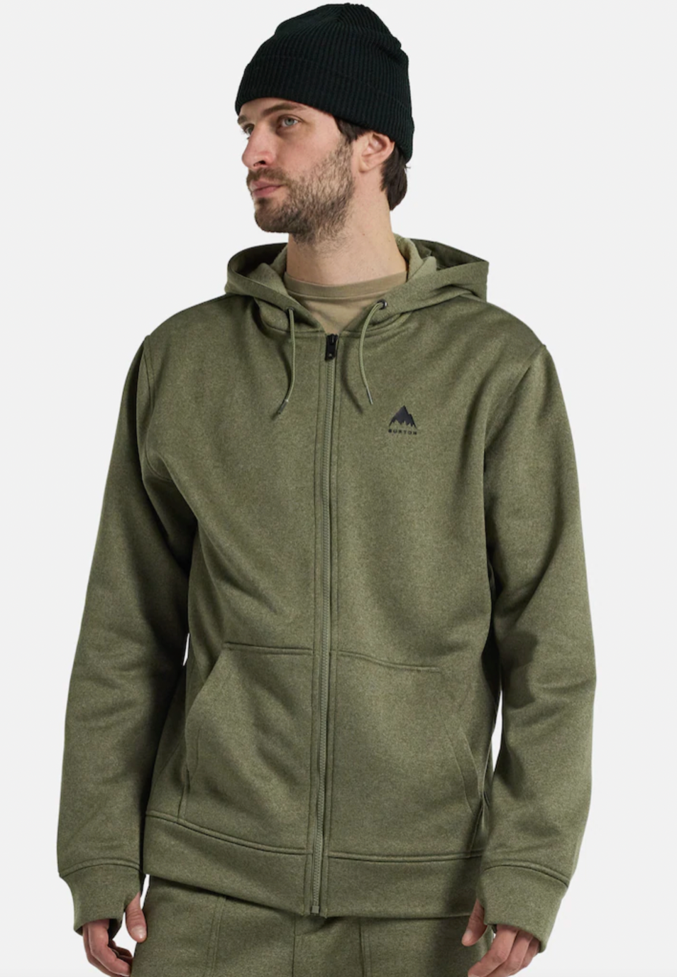 Burton Mens Oak Full Zip Hoodie