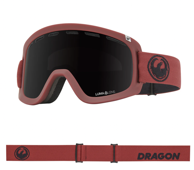 Dragon D1 OTG  Goggle Cordovan w/Lumalens Midnight and Lumalens Amber