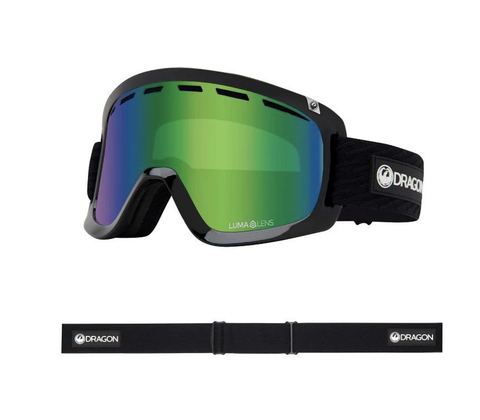 Dragon D1 OTG  Goggle Icon Green w/ Lumalens Green Ion and Lumalens Amber