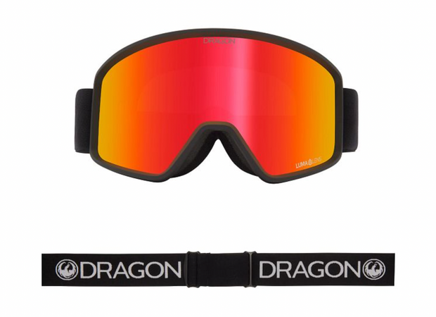 Dragon DXT OTG Goggle Black w/ Lumalens Red Ion