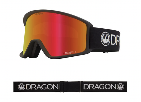 Dragon DXT OTG Goggle Black w/ Lumalens Red Ion