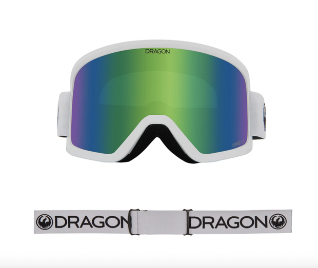 Dragon DX3 OTG Goggle White w/ Lumalens Green Ion