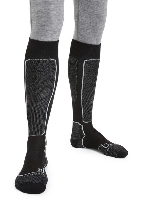 Icebreaker Mens Merino Ski+ Light Over The Calf Socks