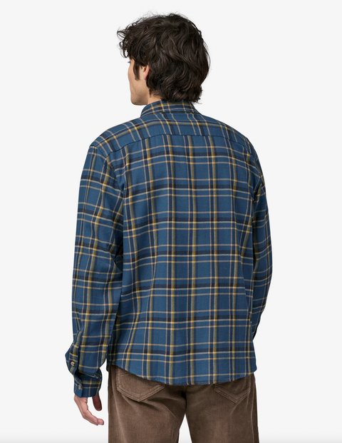 Patagonia Mens Long-Sleeved Cotton in Conversion Lightweight Fjord Flannel Shirt