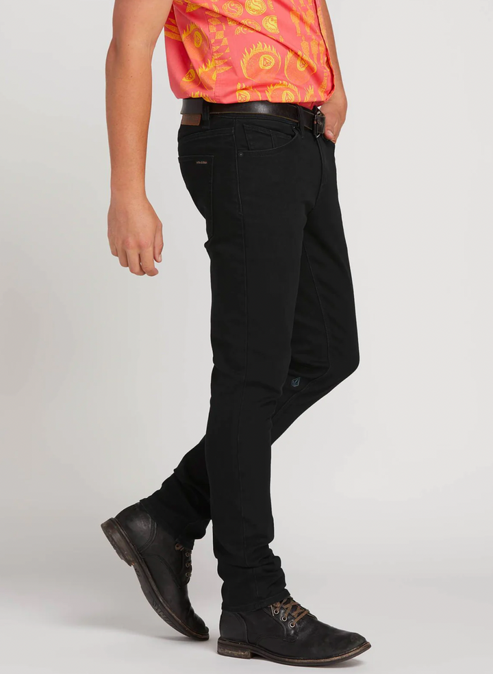 Volcom Mens 2x4 Skinny Tapered Jeans