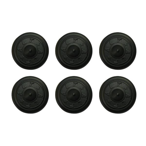 Anticorp Aluminium Round Studs Matte Black - First Tracks Boardstore