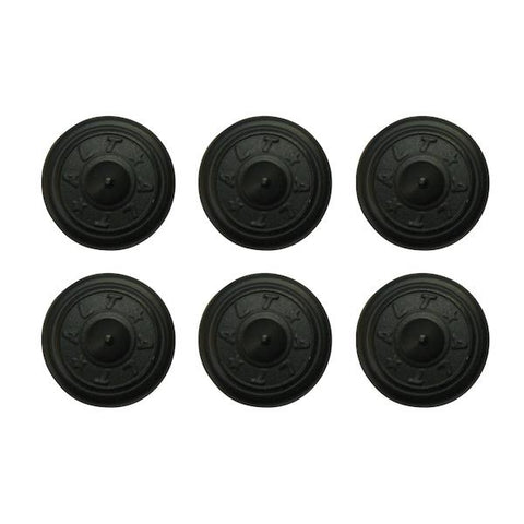 Anticorp Aluminium Round Studs Matte Black - First Tracks Boardstore