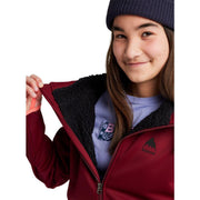 Burton Kids Crown Weatherproof Sherpa Full Zip-Hoodie-Burton-Xs-True Black-
