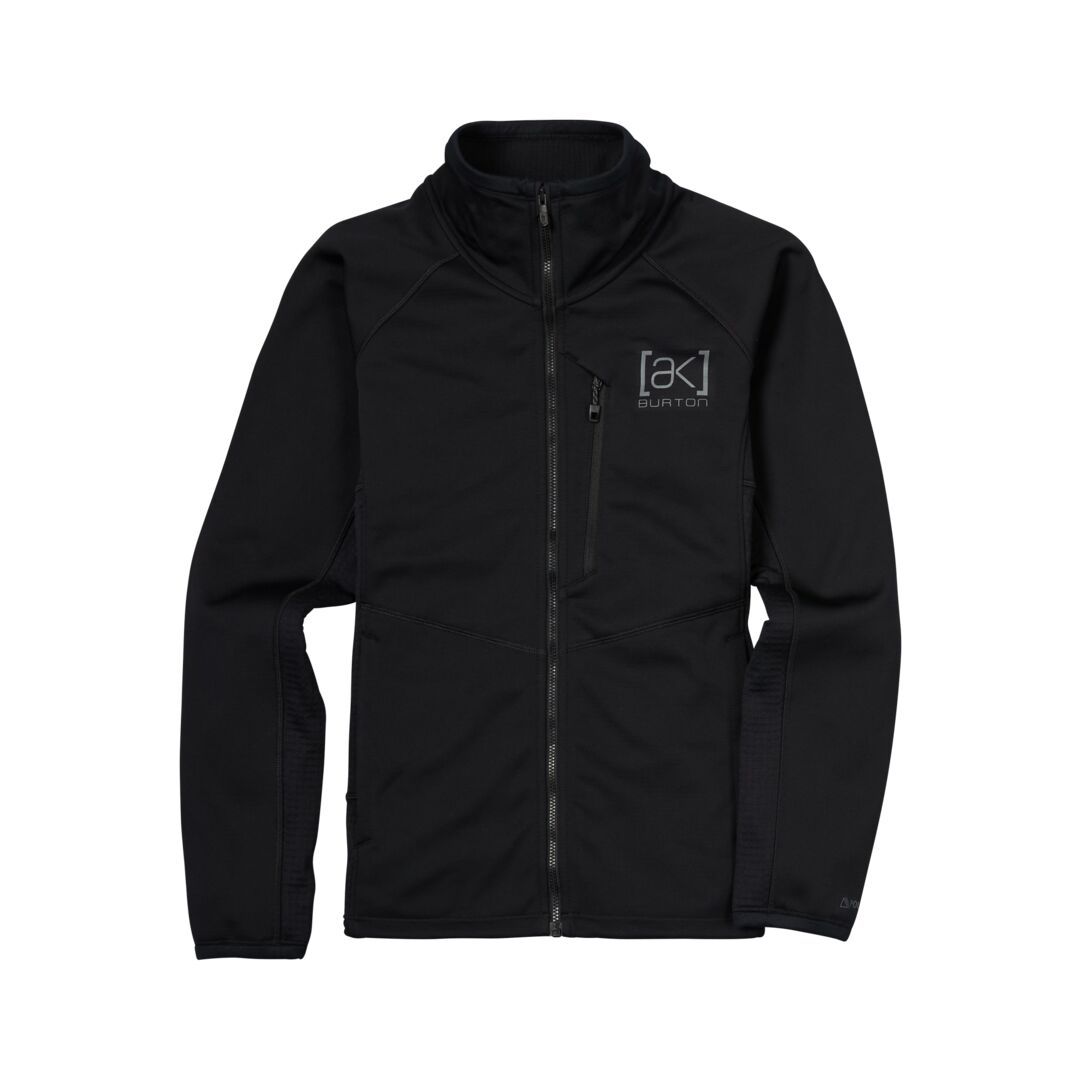 Burton Womens [AK] Helium Grid Full Zip-Hoodie-Burton-S-True Black-