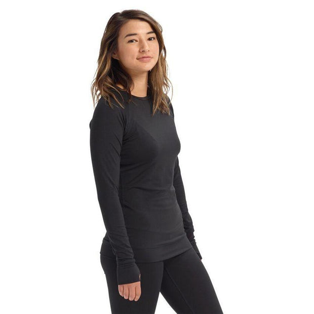 Burton Womens Lightweight Crew-Thermal-Burton-L-True Black-