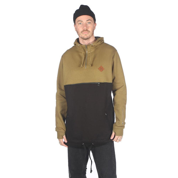 IRS DWR Shred 1/4 Zip Hoodie-Hoodie-IRS-S-Black Olive-