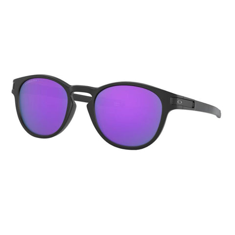 Oakley Latch, Matte Black w/ Prizm Violet-Sunglasses-Oakley-
