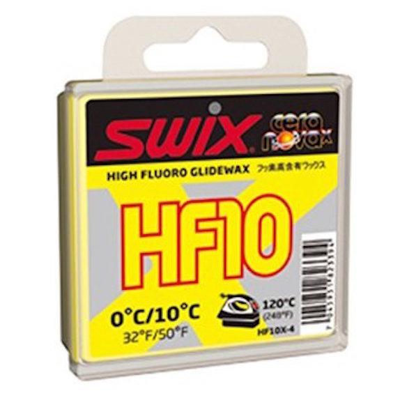Swix HF 10X 40gm Yellow High Flour 0C - +10C - First Tracks Boardstore