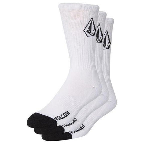 Volcom Full Stone Sock 3 Pack-Socks-Casual-Volcom-Black-