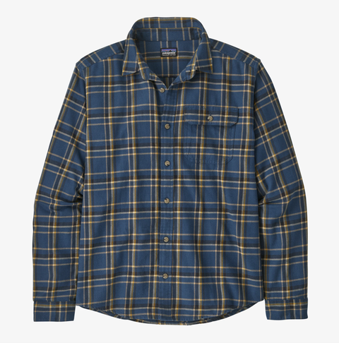 Patagonia Mens Long-Sleeved Cotton in Conversion Lightweight Fjord Flannel Shirt