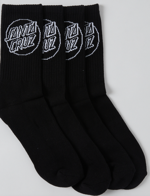 Santa Cruz Opus Dot Sock Black 4pk