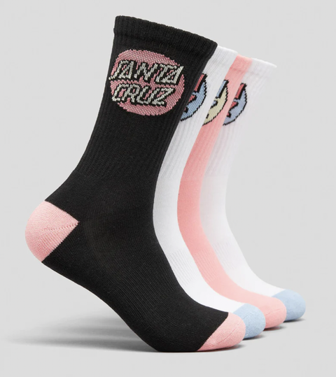 Santa Cruz Pop Dot Multi 6-10 Womens  4pk