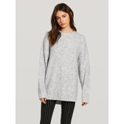 Volcom Womens Fresh Fuzz Sweater-Crew-Volcom-Heather Grey-XS/S-