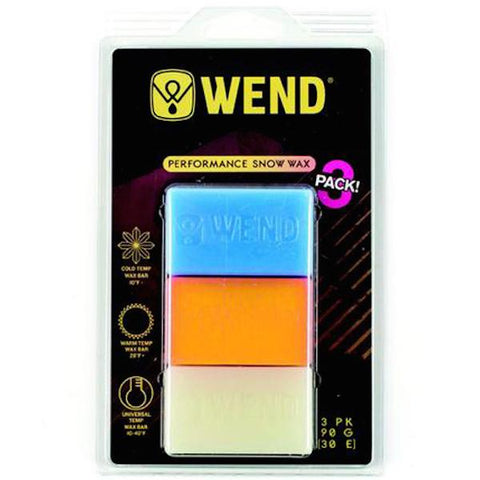 Wend Cold/Warm/Uni 3 Pack Wax 90g-Wax-Wend-90g-